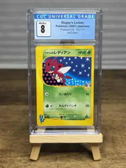 Bugsy’s Ledian 011/141 Pokemon VS Japanese 1st Edition CGC 8 - Image 1