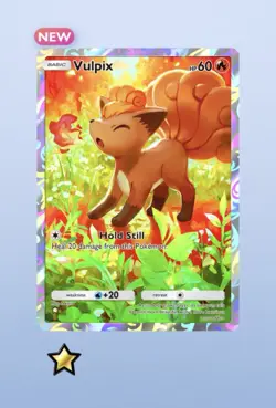 [DIGITAL] Pokemon TCG Pocket - Vulpix 1 ⭐ Star Full Art - Everyday Wonders (ENG) - Image 1