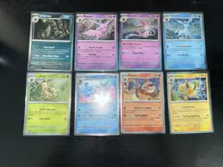 Prismatic Evolutions 8 Cosmo Holo Cards - Mini Tin Costco Collection - Full Set! - Image 1