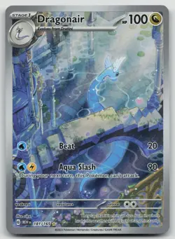 Pokemon TCG Dragonair Illustration Rare Holo 181/165 SV 151 Eng 2023 NM - Image 1