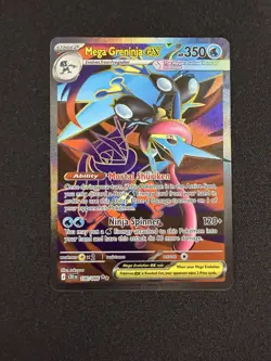 Mega Greninja Ex 100/086 Me04: Pokemon Mega Evolution Chaos Rising Holo - Image 1