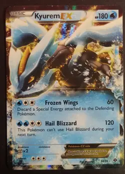 Pokemon TCG Kyurem EX 38/99 Next Destinies Ultra Rare Holo Lightly Played - Image 1