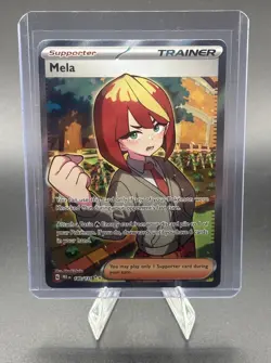 Mela 140/131 Ultra Rare Full Art Trainer SV: Prismatic Evolutions Pokemon TCG - Image 1