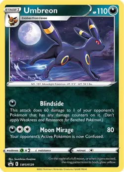 Umbreon SWSH129 SWSH: Sword & Shield Promo Cards Holo - Image 1