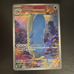 Pokemon TCG Sv09 Journey Together Wailord 162/159 IR Holo HP 240 Eng - Image 1