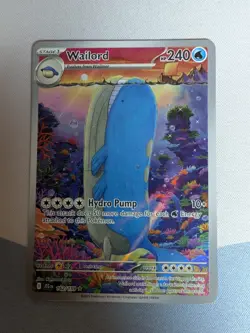Pokemon TCG Wailord Special Illustration Rare Card Journey Together JTG 162/159 - Image 1