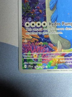 Pokemon TCG Wailord Special Illustration Rare Card Journey Together JTG 162/159 - Image 3