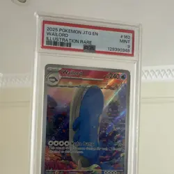 Pokemon TCG 2025 Sv09 Journey Together Wailord 162/159 IR Holo EN PSA 9 - Image 1