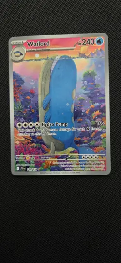 Pokemon TCG Wailord 162/159 Sv09: Journey Together IR NM - Image 1