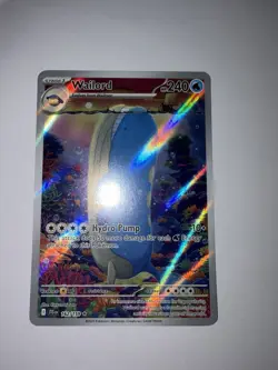 Pokemon TCG Wailord 162/159 Sv09: Journey Together Full Art Holo IR English - Image 1