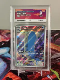 Pokemon TCG: Wailord Illustration Rare — #162/159 — Ace Grading 9 Mint - Image 1