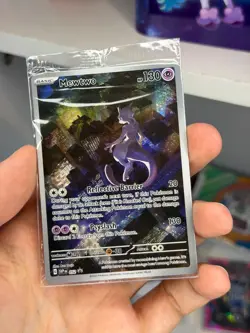 MEWTWO SVP 052 Scarlet Violet 151 Promo Illustration Rare Pokemon Card SEALED - Image 1