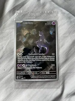 MEWTWO SVP 052 Scarlet Violet 151 Promo Illustration Rare Pokemon Card SEALED - Image 1