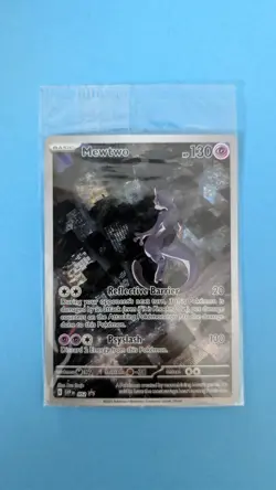 MEWTWO SVP 052 Scarlet Violet 151 Promo Illustration Rare Pokemon Card SEALED - Image 1