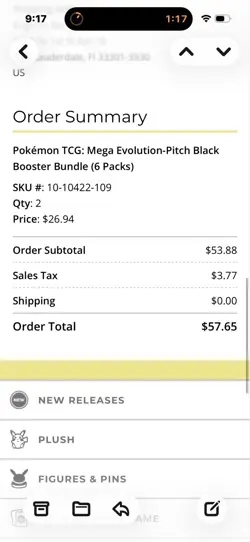 Pokemon Pitch Black Booster Bundle TCG New - Image 1