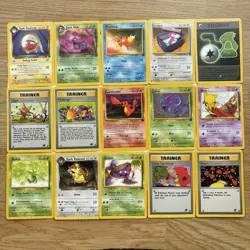 Pokemon TCG Team Rocket 15 Card Bundle Vintage 1999 2000 - Image 1