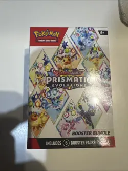 Pokemon Prismatic Evolution Booster Bundle 6 Packs, New Sealed - Image 1
