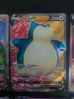 Pokemon X6 V Card Lot Bundle Snorlax Greedent Sirfetch'd Wobbuffet Mint - Image 2