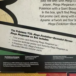 3 Pokemon TCG Ascended Heroes Mega ex Box Bundle Feraligatr Emboar Meganium New - Image 3