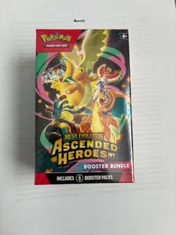 SEALED Pokemon Mega Evolution Ascended Heroes Booster Bundle 6 Packs - Image 1