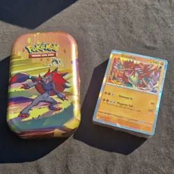 50x Pokemon TCG Trading Card Bundle With Mini Tin - Image 1