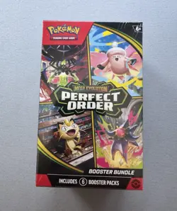 Pokemon TCG Mega Evolution: Perfect Order Booster Bundle 6 Packs English Box - Image 1