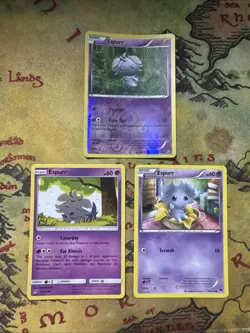 Pokemon TCG Espurr 3 Card Bundle - Image 1