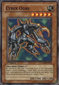 Yu-Gi-Oh! Cyber Ogre Common CDIP-EN004 - Image 1