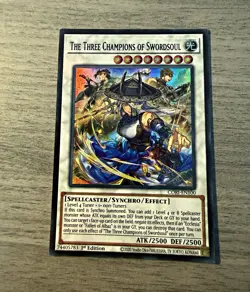 Konami Yu-Gi-Oh! The Three Champions of Swordsoul CORI-EN100 1st Eng 2500/2500 - Image 1