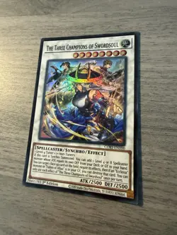 Konami Yu-Gi-Oh! The Three Champions of Swordsoul CORI-EN100 1st Eng 2500/2500 - Image 2