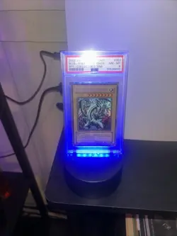 2002 YU-GI-OH! PROMO BPT-COLLECTOR'S TINS #003 BLUE-EYES WHITE DRAGON PSA 8 - Image 2