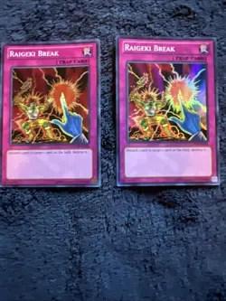 Yu-Gi-Oh TCG Raigeki Break 1st Edition Super Rare LCYW-EN286 Near Mint 2x - Image 1