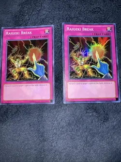 Yu-Gi-Oh TCG Raigeki Break 1st Edition Super Rare LCYW-EN286 Near Mint 2x - Image 2
