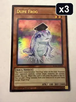 Yugioh - x3 - Dupe Frog - Ultra - 1st - BLGG-EN055 - NM - Image 1