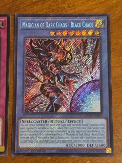 Magician of Dark Chaos Black Chaos CORI-EN027 Secret Rare 1st Edition Yugioh Set - Image 2