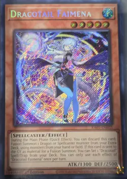Dracotail Faimena RA05-EN035 Secret Rare 1st Edition Yu-Gi-Oh NM - Image 1
