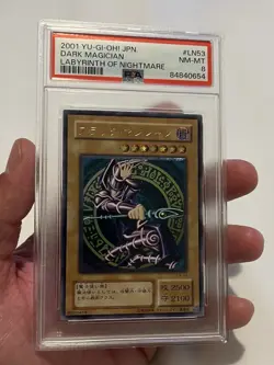 YuGiOh Dark Magician Ultimate Rare Japanese LN-53 PSA 8 - Image 2