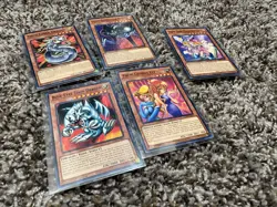 YUGIOH 1ST ED TOON LOT, BLUE EYES, CYBER DRAGON, SUMMONED SKULL, DARK MAGICIAN - Image 1