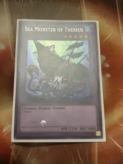 Yugioh Sea Monster of Theseus RATE-EN081 Secret Rare 1st Edition NM - Image 1