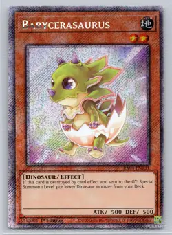 Babycerasaurus (PSR) RA04-EN131 Quarter Century Stampede Yu-Gi-Oh NM - Image 1