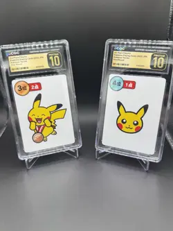 CGC Pristine 10 Pikachu 4-Card Lot Pokemon Taruka 2025 Japanese Playing Cards - Image 2