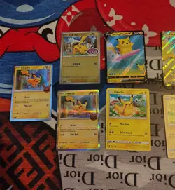 Pokemon TCG Pikachu Lot Gem Vol 5 Captain Pikachu Stamped Promos Surfing Swirls - Image 4