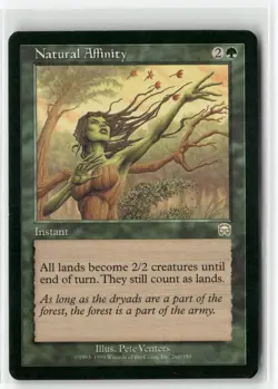 Natural Affinity 260 Rare Mercadian Masques Magic: The Gathering Near Mint - Image 1