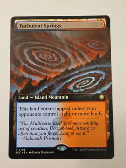 Turbulent Springs - MTG - Extended Art - Secrets of Strixhaven - #105 - NM - Image 1