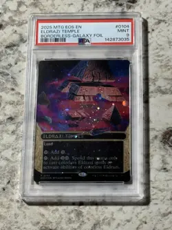 Eldrazi Temple GALAXY FOIL EOS 104 PSA 9 (MTG Edge of Eternities 2025) - Image 1