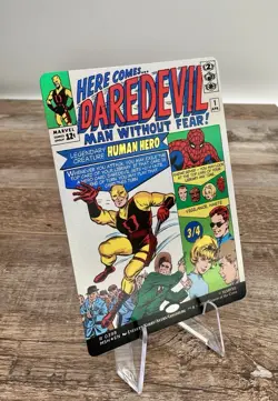 Daredevil, Man Without Fear (Borderless) (0398) Marvel Super Heroes Foil MTG NM - Image 1