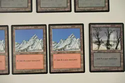 Wizards of the Coast Ice Age 1995 Snow-Covered Basic Lands Lot (21) - Image 3