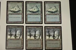 Wizards of the Coast Ice Age 1995 Snow-Covered Basic Lands Lot (21) - Image 4