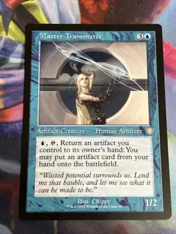 MTG Master Transmuter (Retro Frame) Brothers' War Commander Reg Rare #87 NM/MT+ - Image 1