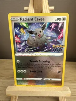 Pokemon TCG Radiant Eevee SWSH230 Black Star Promo Pokemon Go! - Image 1
